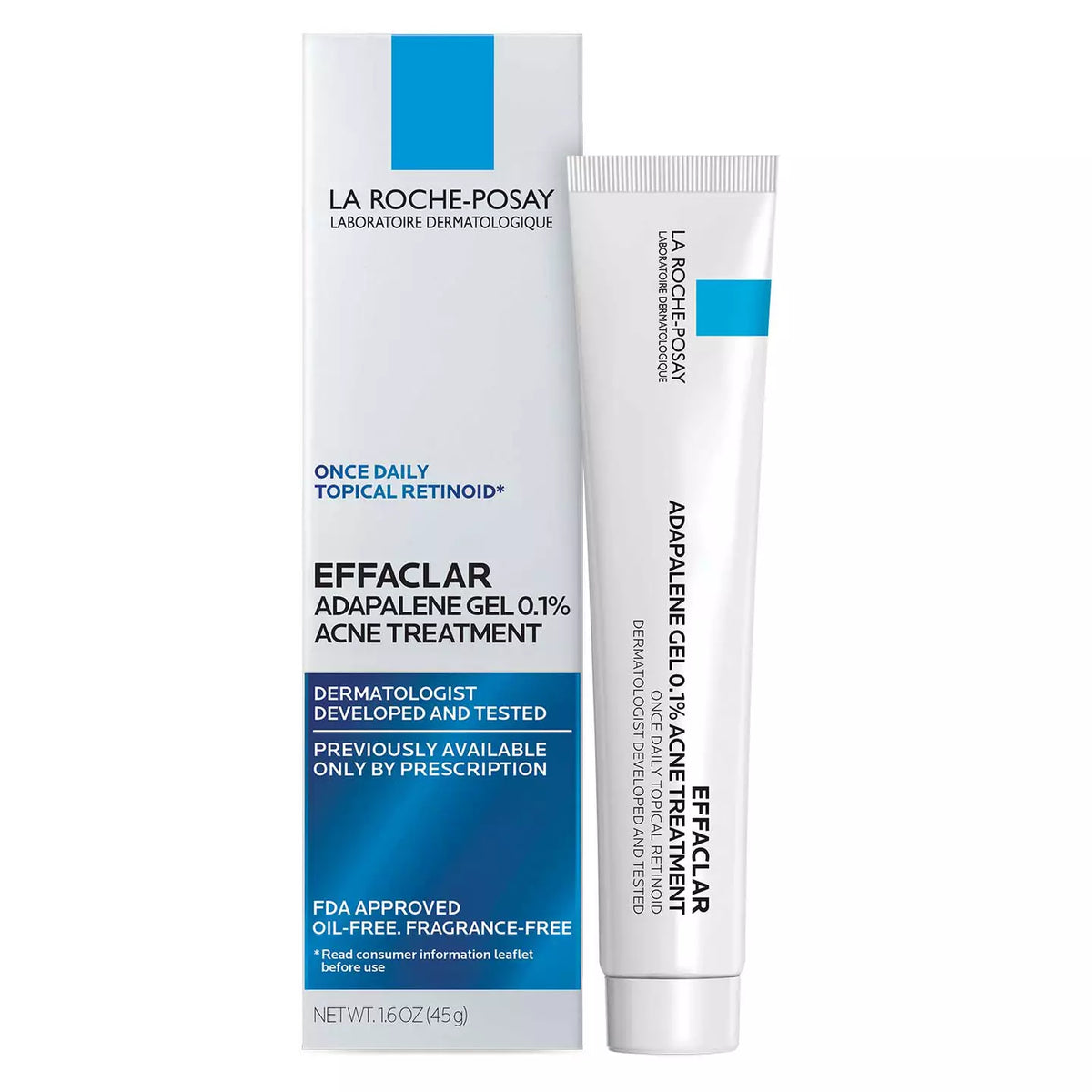 Effaclar Adapalene Gel 0.1% Topical Retinoid For Acne